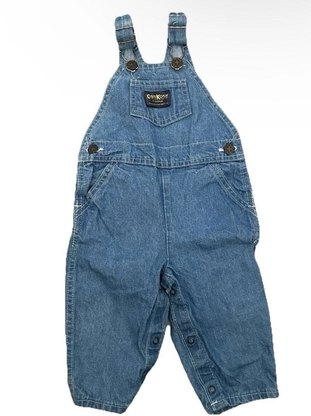 Vintage Oshkosh B’gosh Overalls Size 12 Months Made In The US
